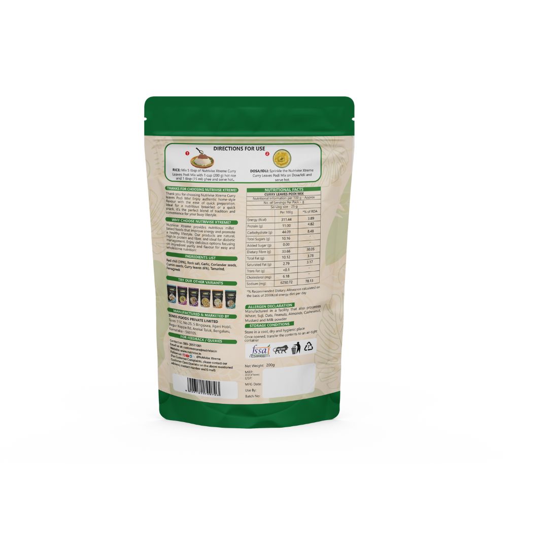 CURRY LEAVES PODI MIX 200G