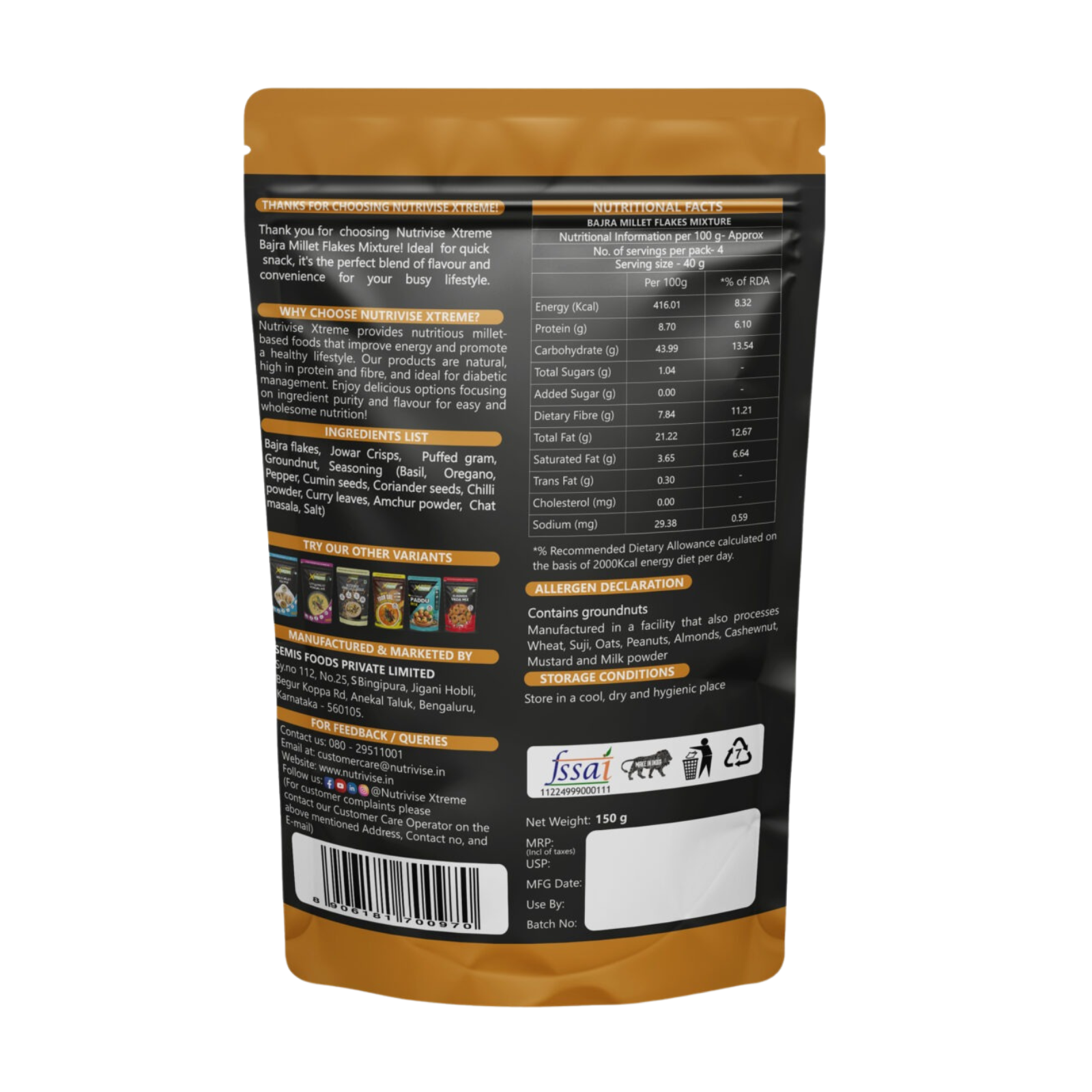 Bajra Millet Flakes Mixture