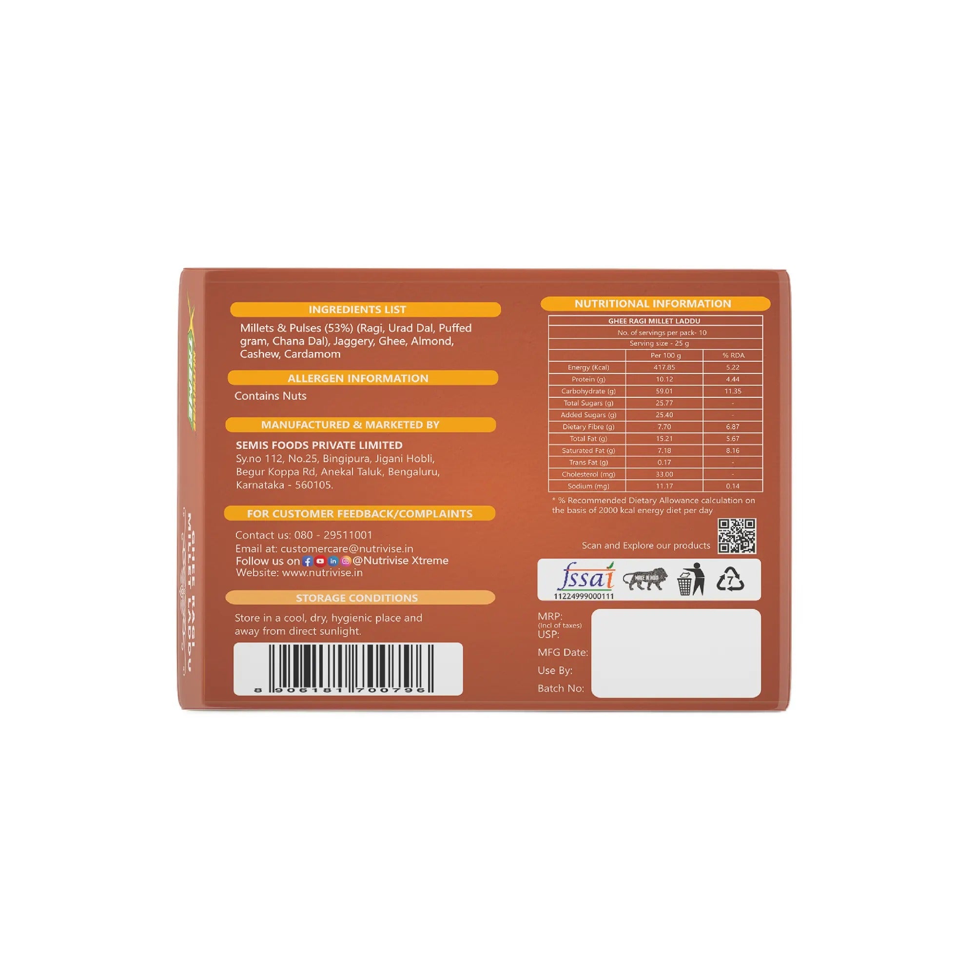 GHEE RAGI MILLET LADDU