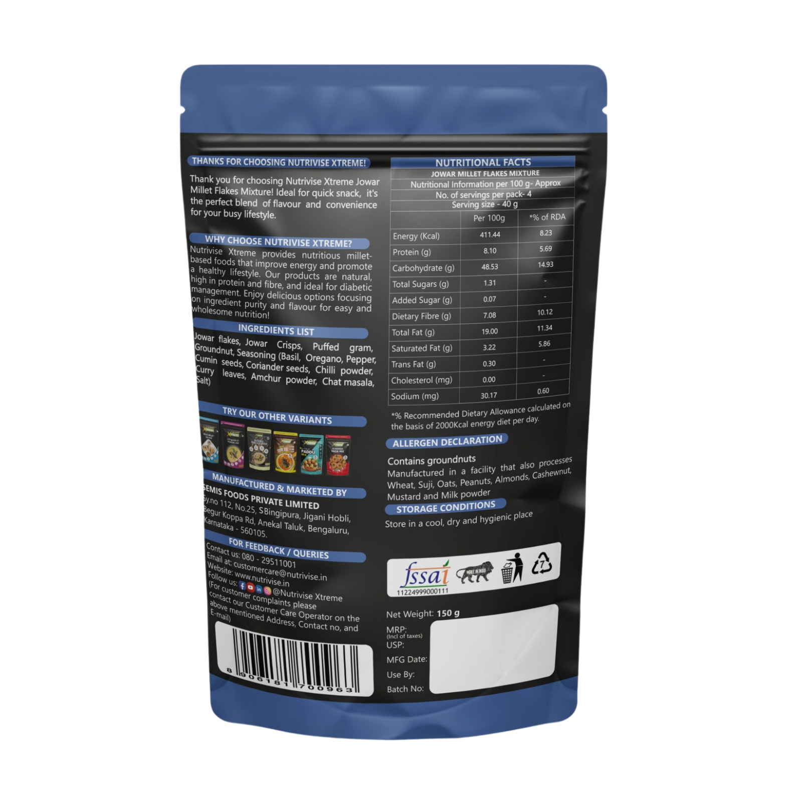 Jowar Millet Flakes Mixture