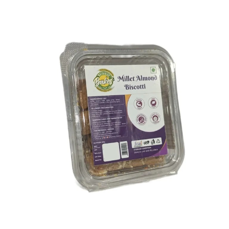 Millet Almond Biscotti