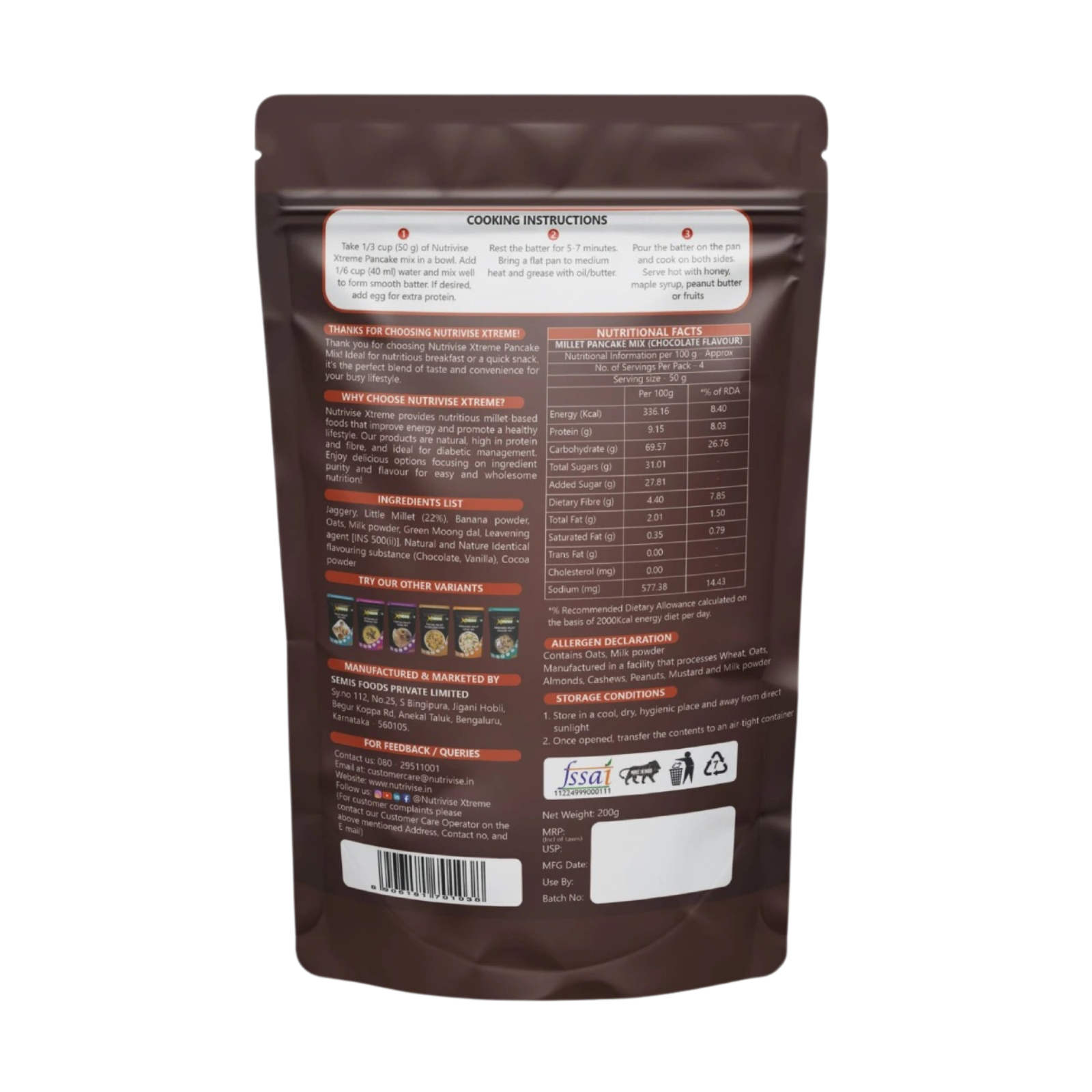 Pan Cake Choco flavor