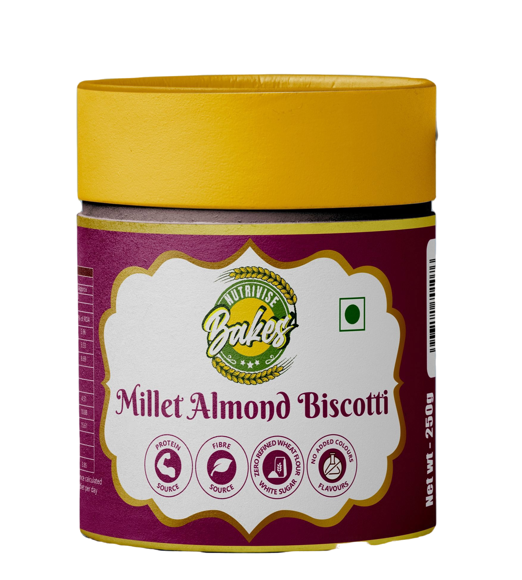 Millet Almond Biscotti