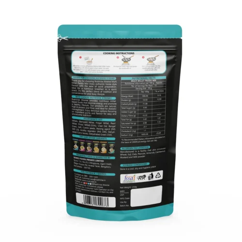 Multi Millet Paddu Mix 250gm Backside Pouch