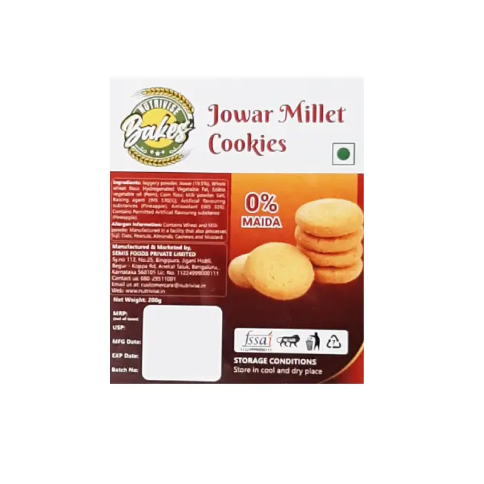 Jowar Millet Butter Cookies Front