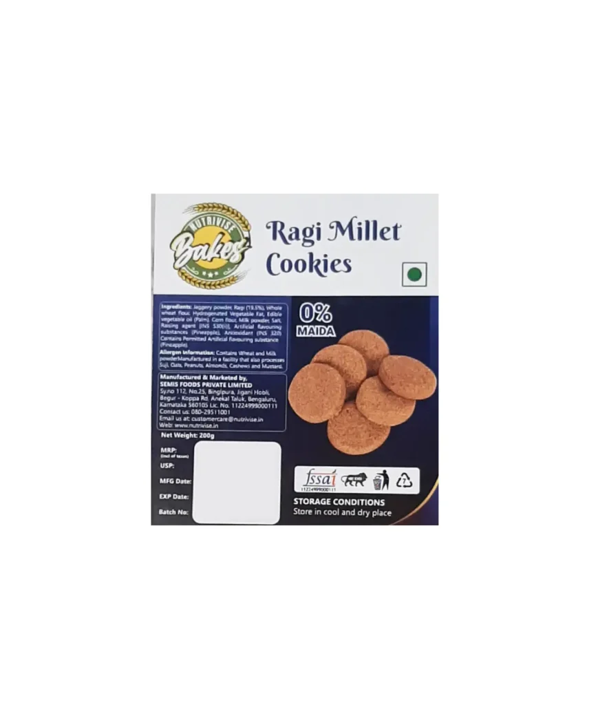 Ragi Millet Butter Cookies front